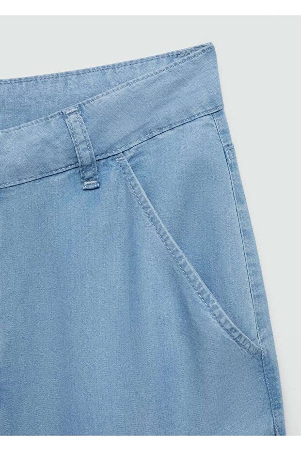 Wideleg lyocell pantolon - 8