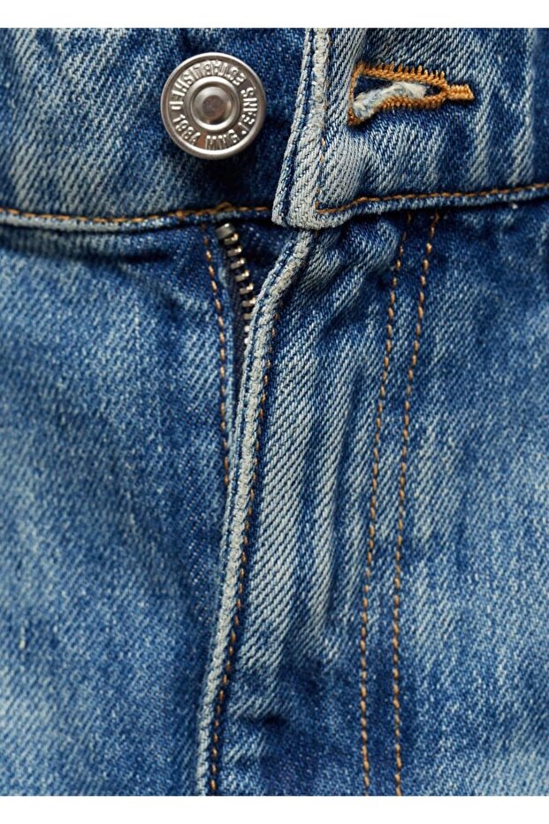 Studded Straight Cut Jeans - 7