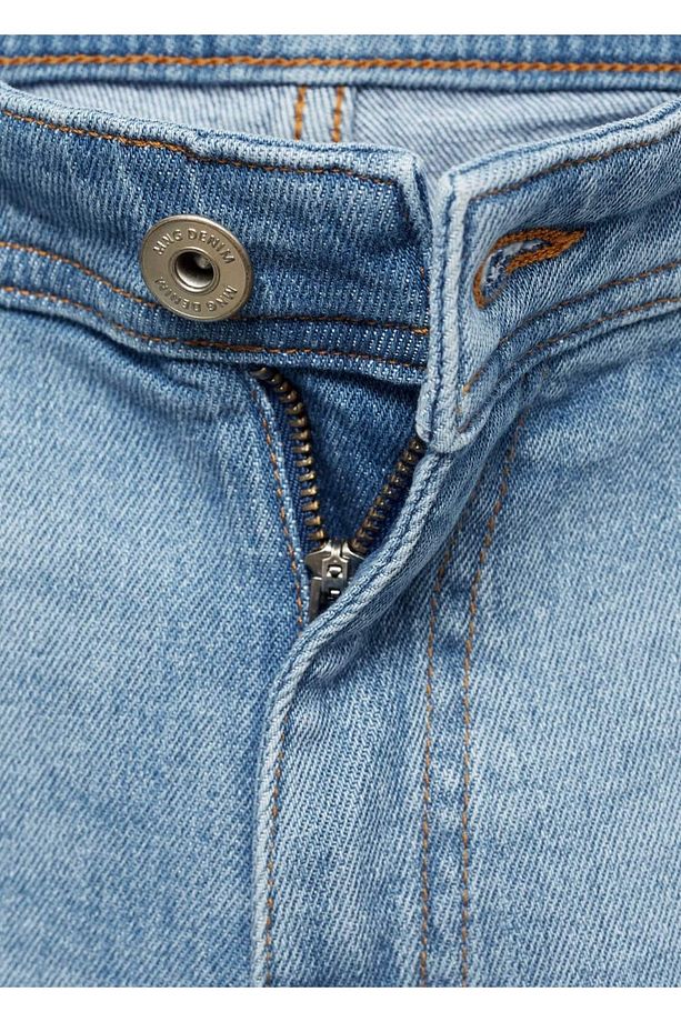 Slim fit kot bermuda şort - 7