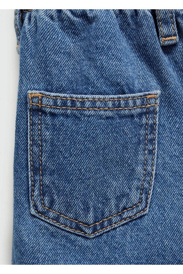 Paperbag Denim Etek - 5