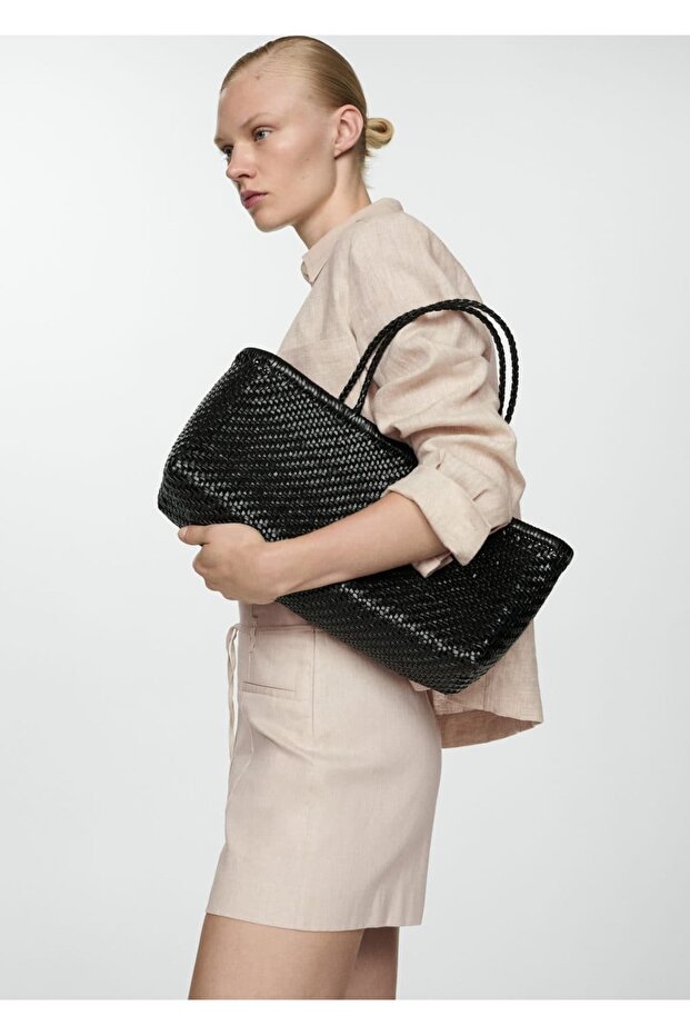 Keten Bağ Detaylı Şort - 6