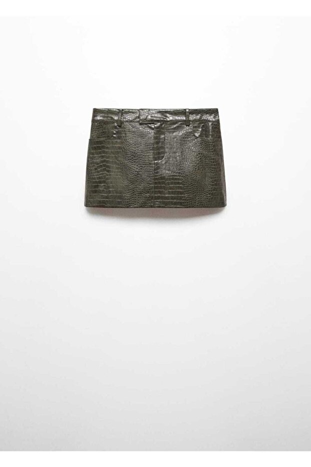 Hayvan Desenli Mini Etek - 3