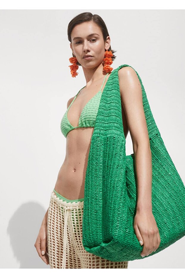 Delikli Örgü Pantolon - 8