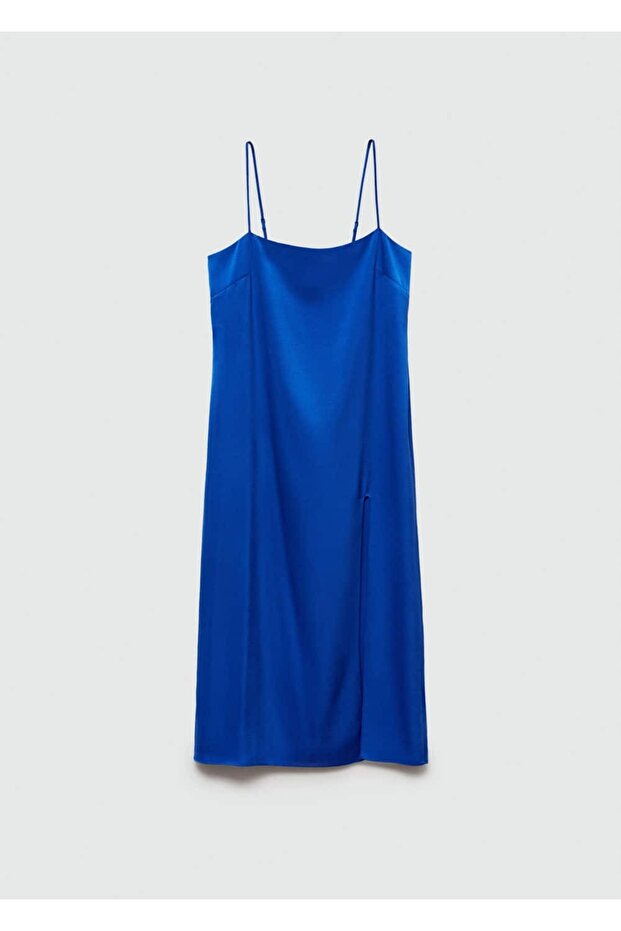 Satinkleid mit Schlitzen an der Seite - 3