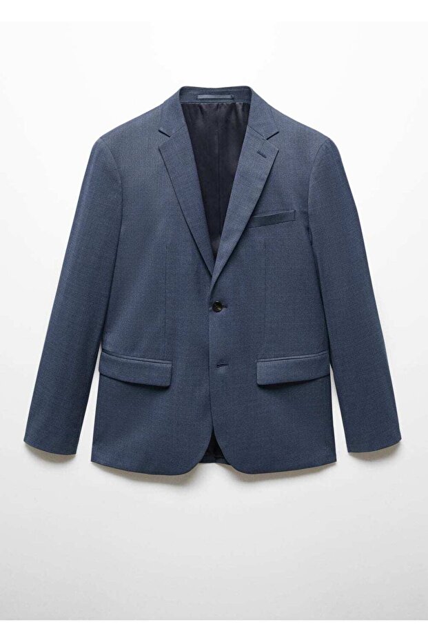 Streç kumaştan süper dar kesim blazer ceket - 3