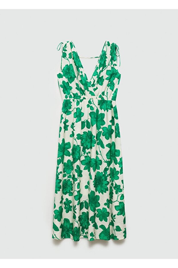 Desenli uzun elbise - 3