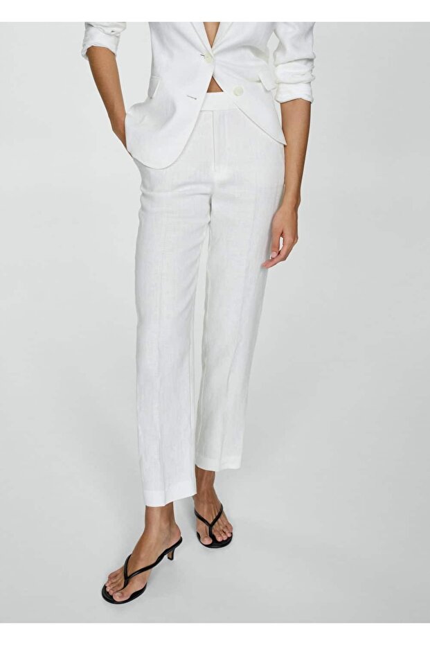 Keten pantolon takım - 1