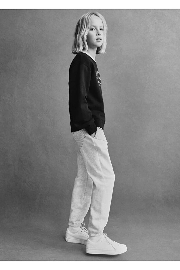 Pamuklu jogger pantolon - 3