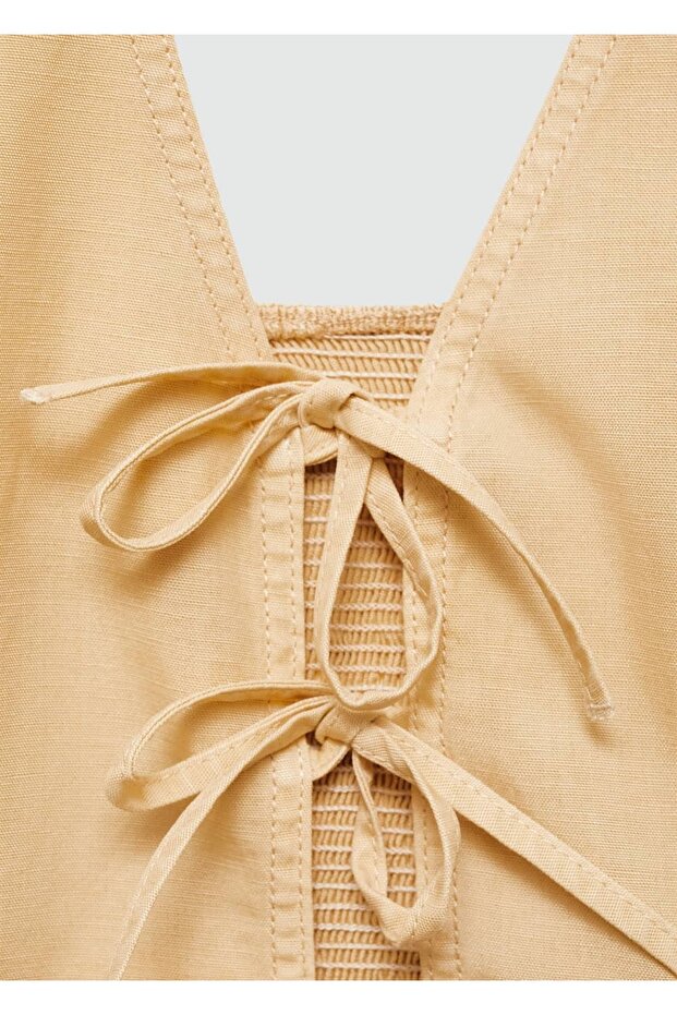 Short Blouse with Bow - 8