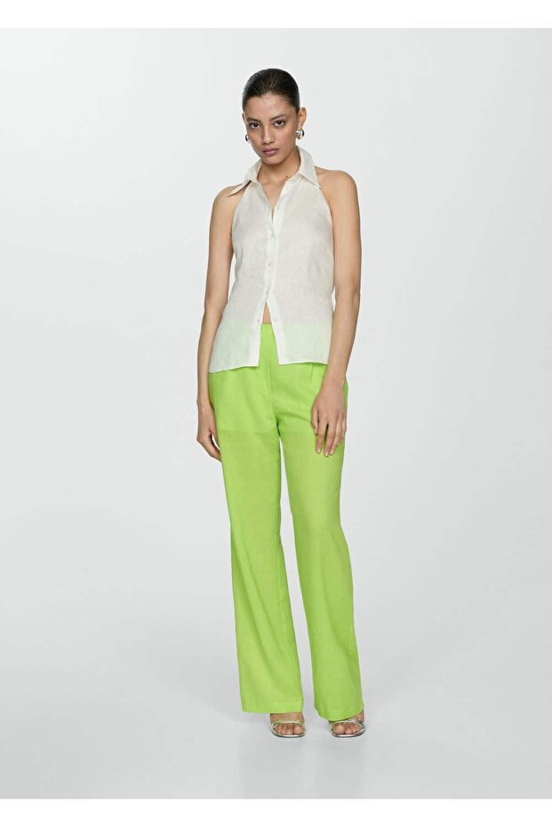 Gerade geschnittene Lyocell-Hose - 7