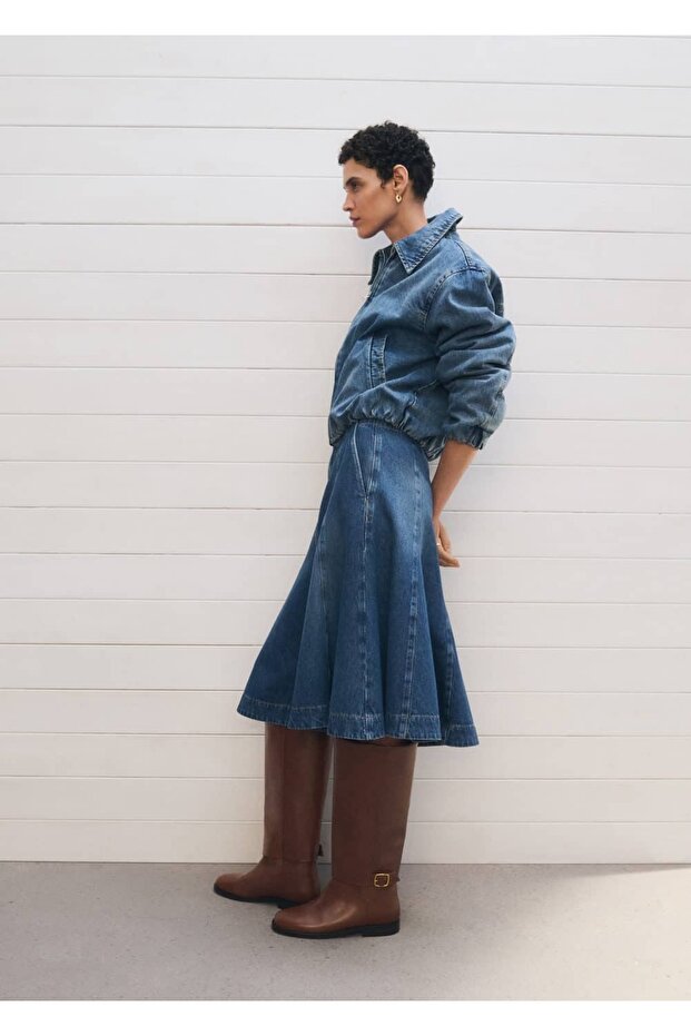 Dekoratif tokalı deri bot - 5