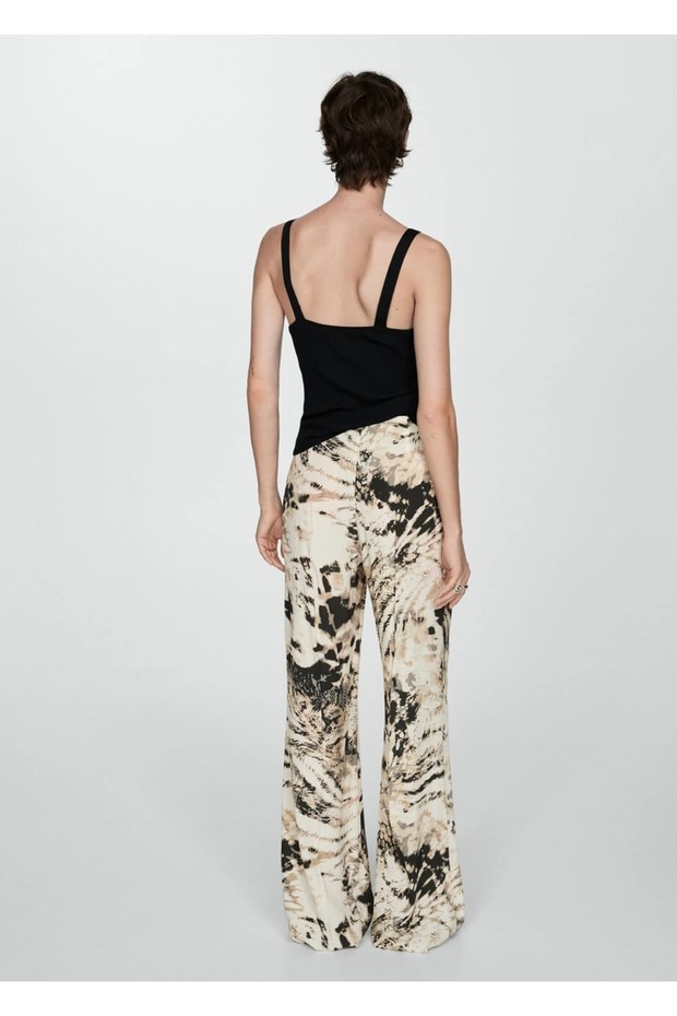 Animal Patterned Draped Pants - 4