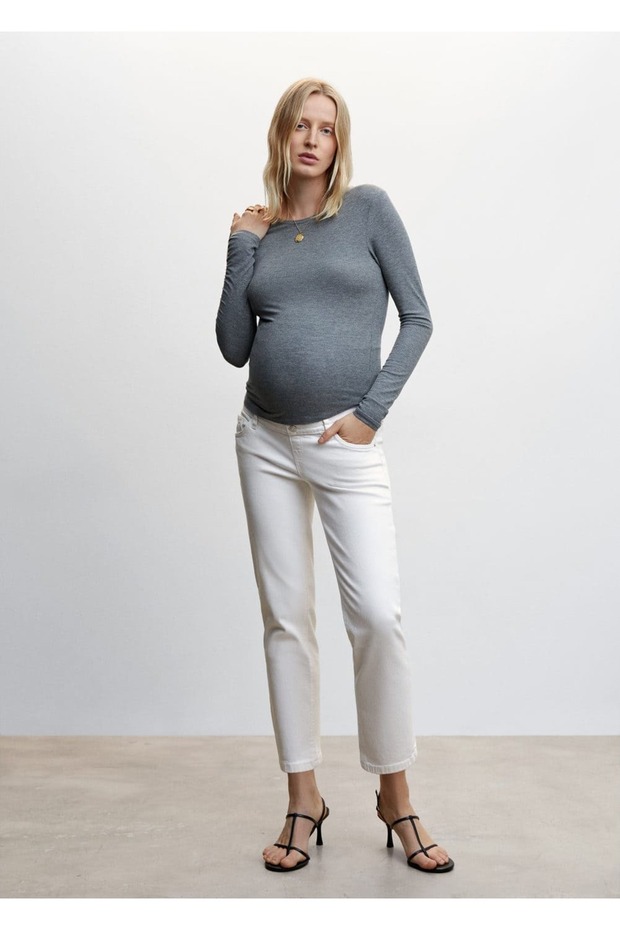 Düz Kesim Hamile Jean - 2