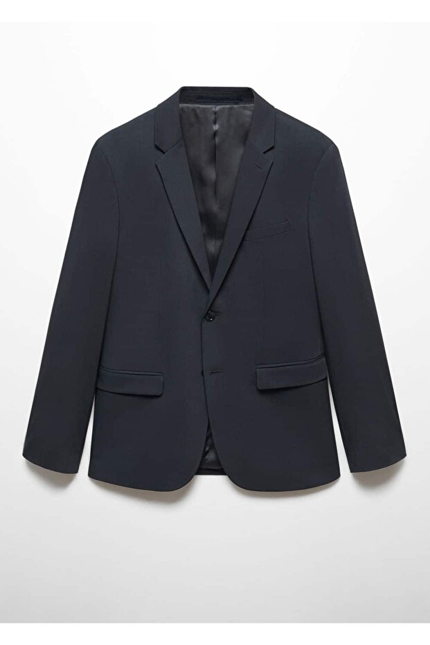 Streç kumaştan süper dar kesim blazer ceket - 3
