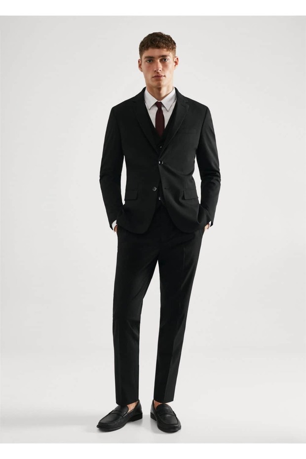 Süper Dar Kesimli Blazer Ceket - 2