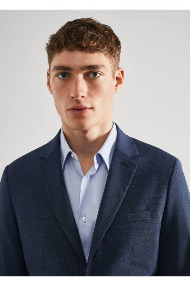 Süper Dar Kesimli Blazer Ceket - 7