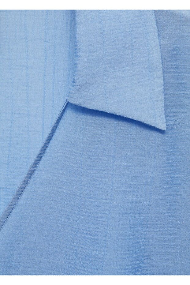 Kuşaklı Çan Kollu Bluz - 7