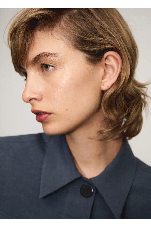 Crop lyocell gömlek - 7