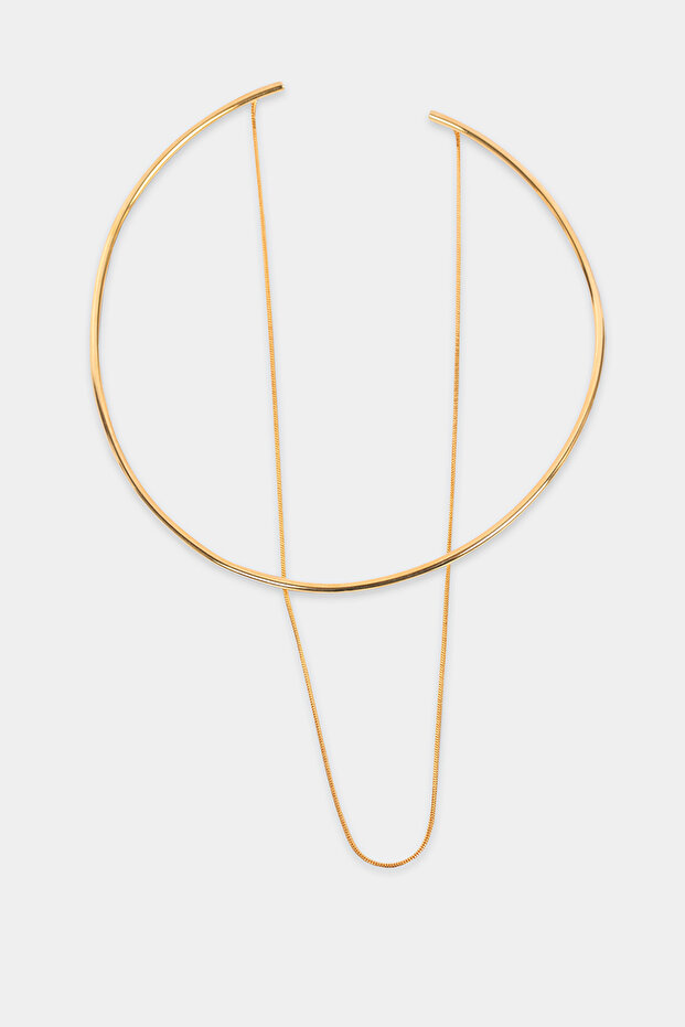 Altın Renk Kolye - 1