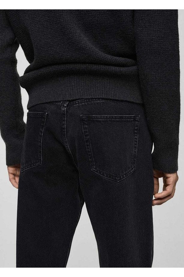Regular Kesim Bob Jean Siyah Pantolon - 6