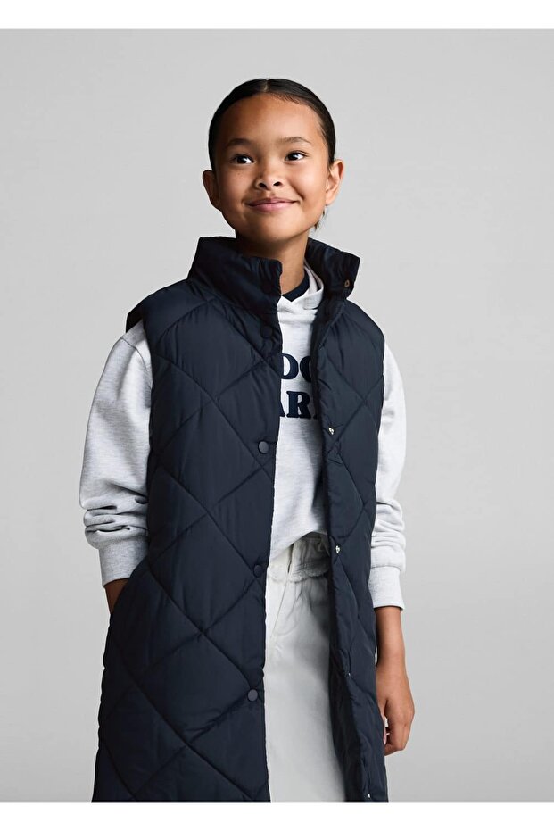 Uzun kapitone yelek - 1