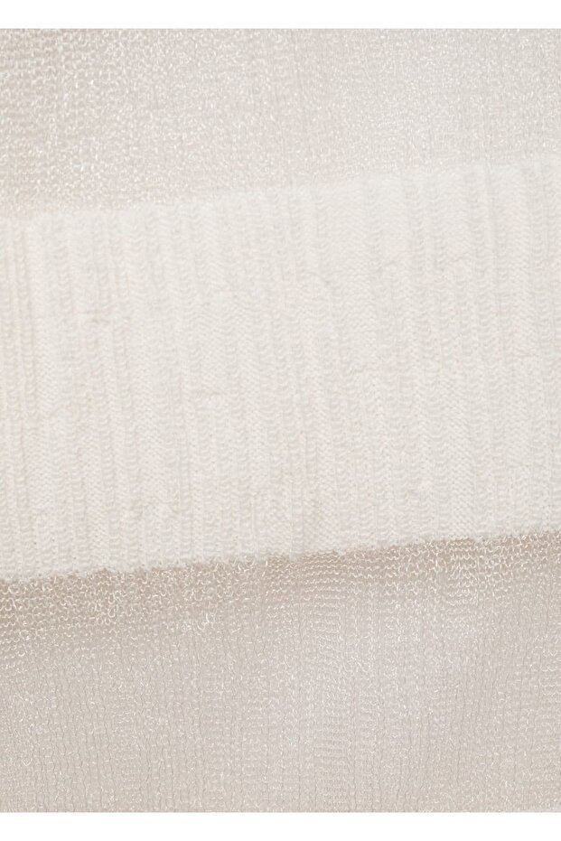 Halbtransparente Strickjacke mit Struktur - 5