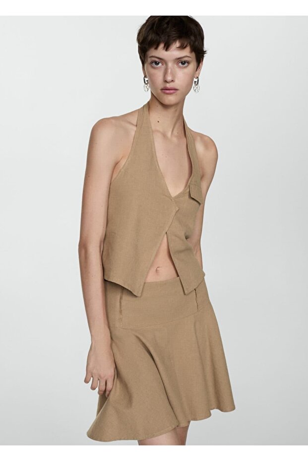 Asymmetrischer Baumwollrock - 6