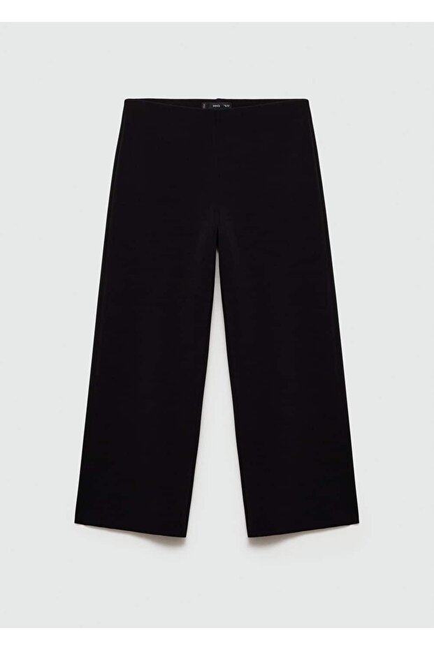 Gerade geschnittene, drapierte Hose - 3