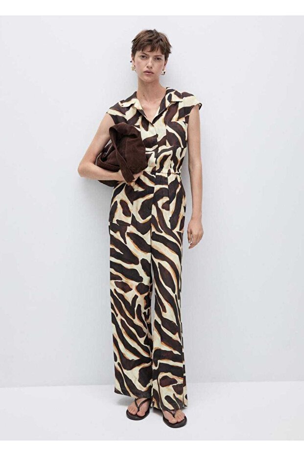 Cepli Hayvan Desenli Tulum - 2