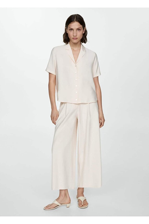 Kurzärmliges Satinhemd - 2