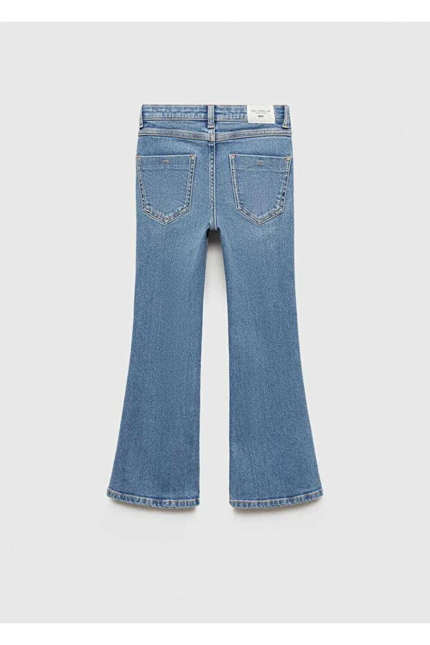 İspanyol Paça Cepli Jean Pantolon - 4