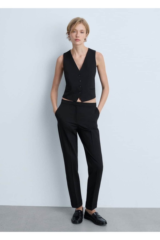 Düğmeli takım yelek - 2