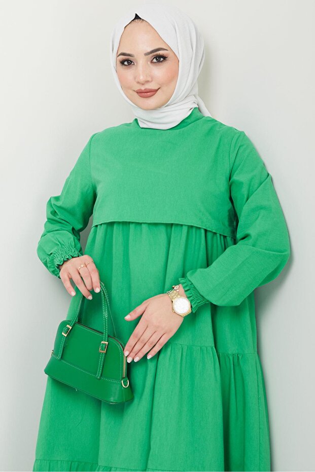 Kat Kat Elbise Yeşil HM2172 - 3