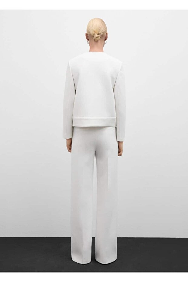 Düğmeli cepli ceket - 4