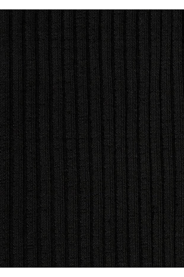 Yan Düğmeli Triko Bluz - 7