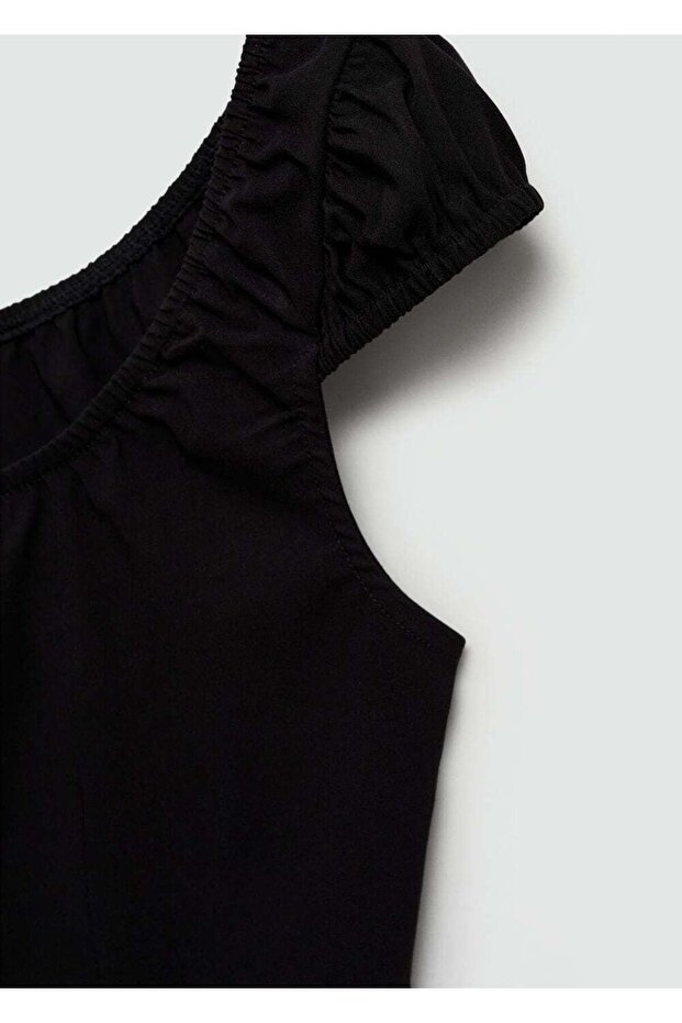 Düğmeli kısa bluz - 7