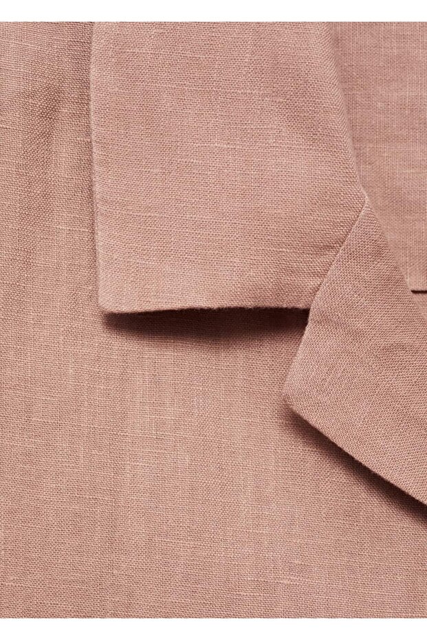 %100 keten regular kesim gömlek - 5