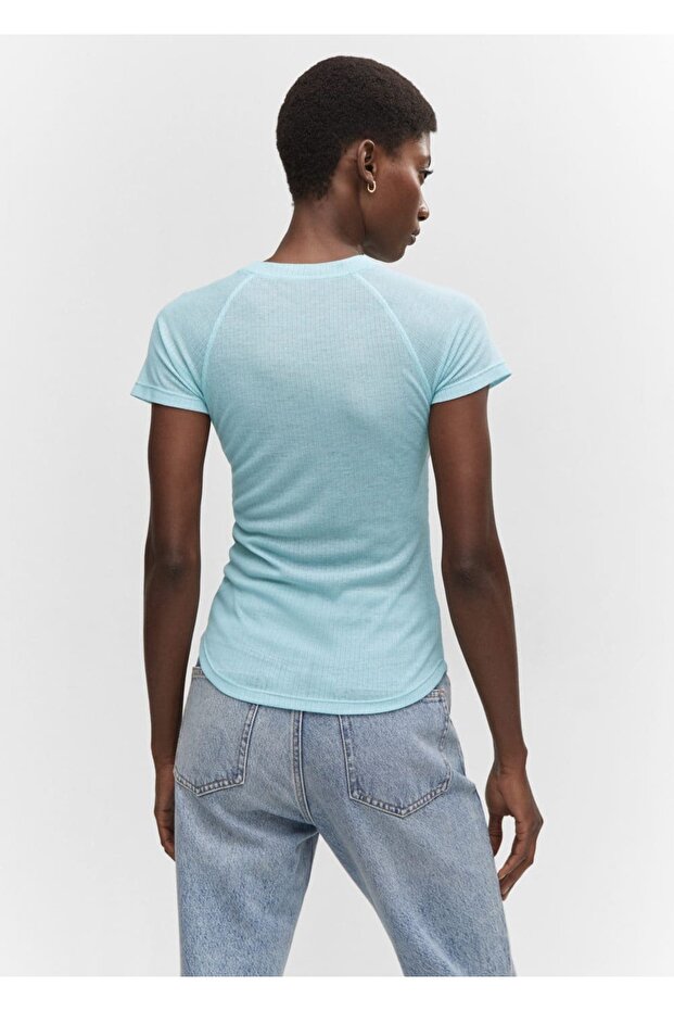 Dikiş detaylı tişört - 4