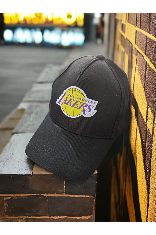 dompuleri moda Lakers Siyah Şapka - 1