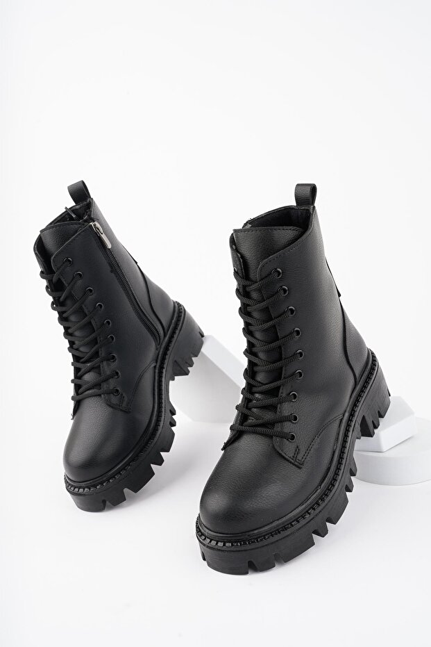 Dombas garantált női fűzős csizma - 5