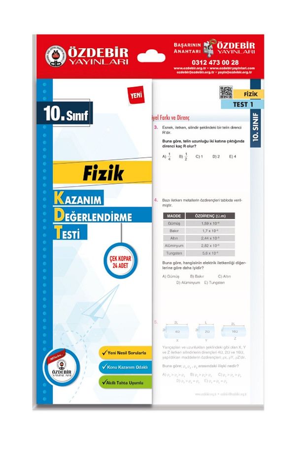 Özdebir Yayınları 10. Sınıf Yaprak Test Seti - 6
