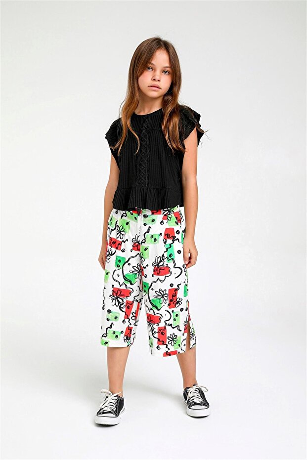 04 - 14 Years Girl's Black Blouse