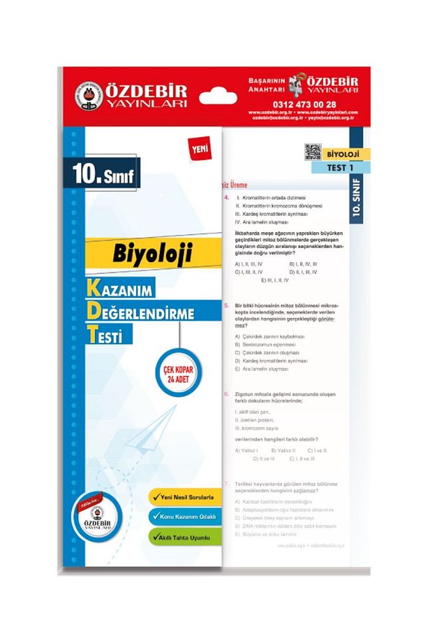 Özdebir Yayınları 10. Sınıf Yaprak Test Seti - 8