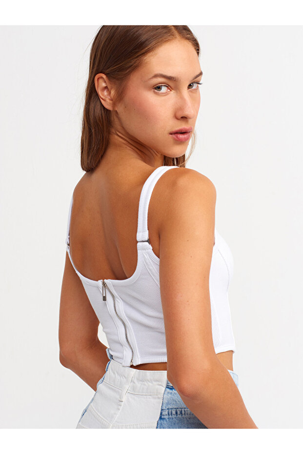 3793 Корсет Топ-бял - 3