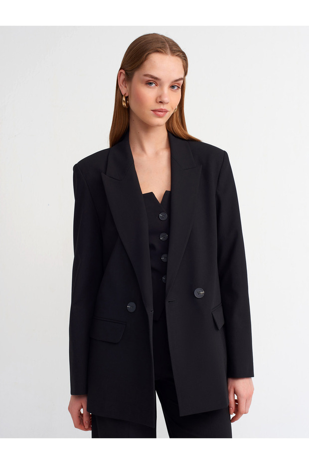 60733 Blazer Ceket-Siyah - 3