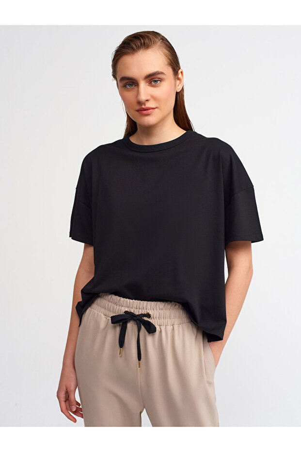 30123 Oversize Tshırt-siyah - 1