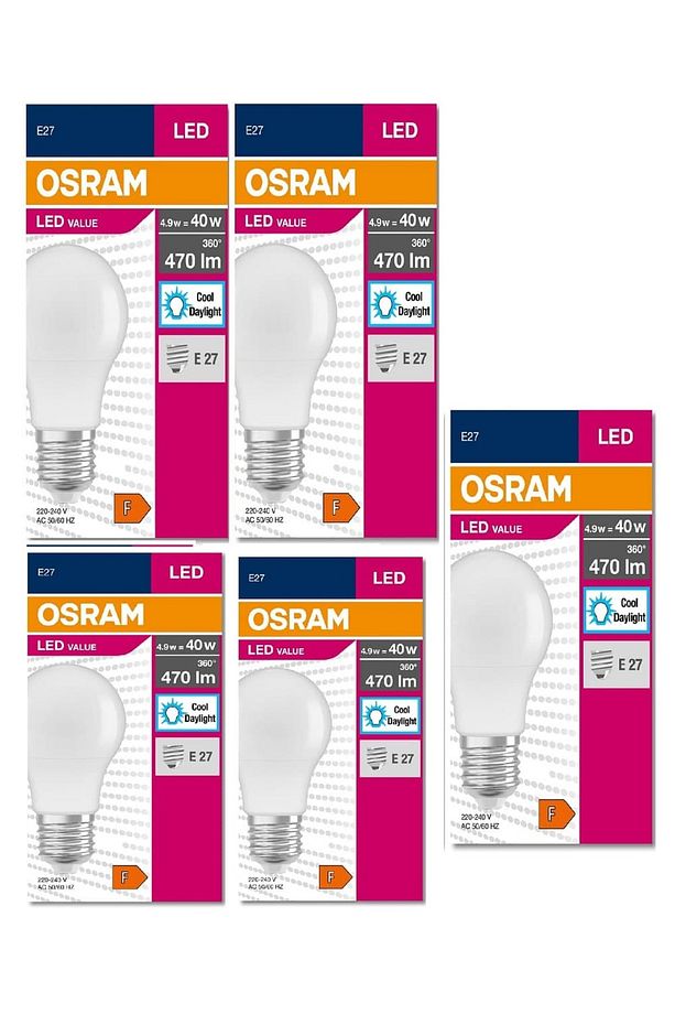 4,9w Led Value Beyaz Işık E-27 Mini Led Ampul 5 Adet - 3