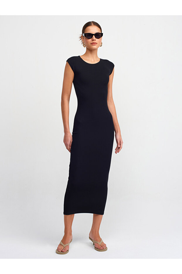 91097 Body-Sitting Dress-Black