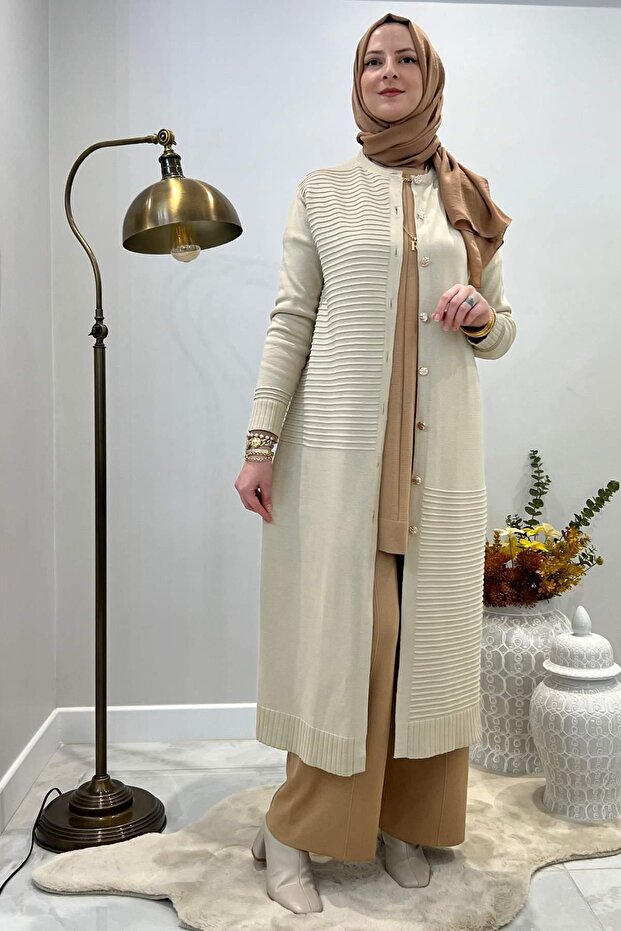 Manolya Taş Triko Hırka - 9