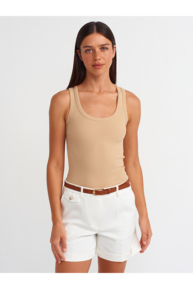 20829 Askılı Top-Bej - 1